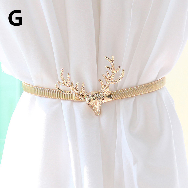 Kreative Vorhang Strap Tie Elch Form Aluminium Legierung Metall Vorhang Riemen Gold Siliver Vorhang Schnallen Für Home Vorhang Clip Acces: G