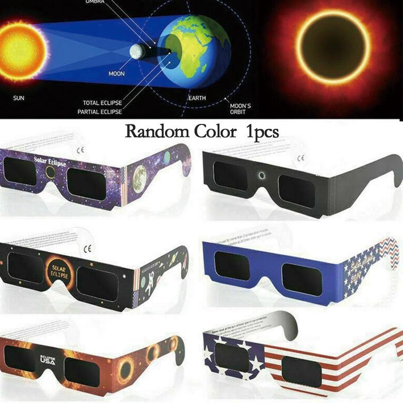 5 pièces lunettes éclipse solaire éclipse lunettes de vue chênes polymère noir