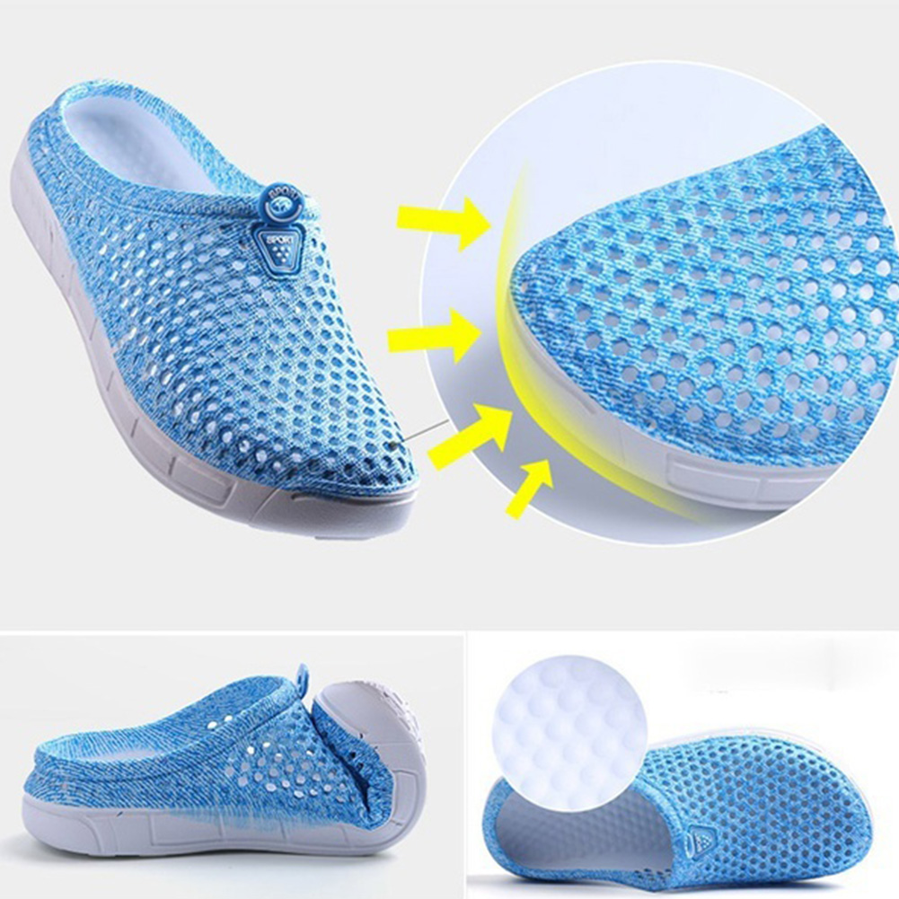 Sommer kvinder mænd udendørs strand flade hjemmesko sandaler anti-slip åndbare sko