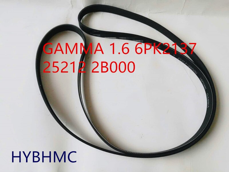 For hyundai gamma engine 1.6 for KIA 1.6 gamma Engine belt Generator belt 252122B000 6PK21237