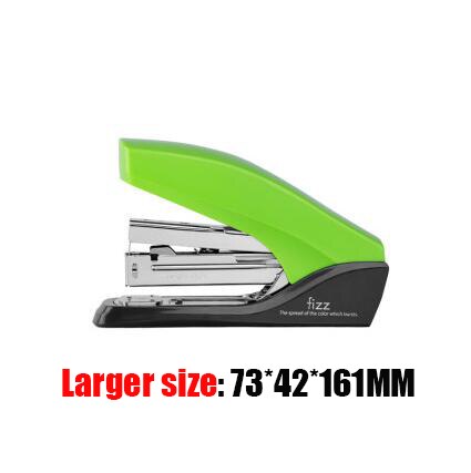 Grapadora Fizz, nueva y sin esfuerzo, grapadora de plástico duro para estudiantes, grapadora estándar fuerte y Color duradero para escuela, oficina, hogar: Type 1 Green