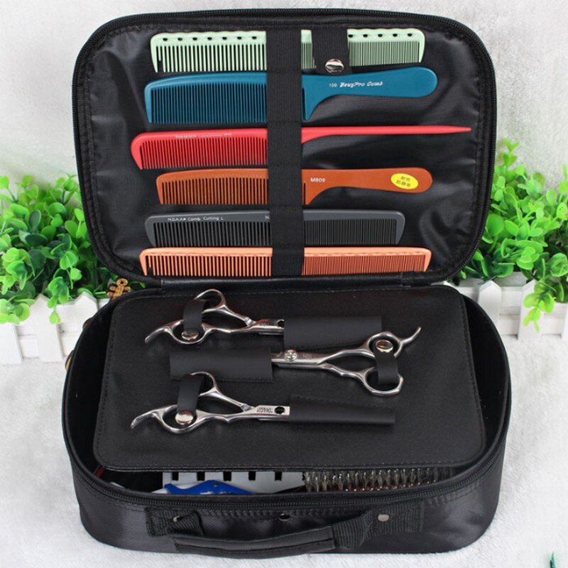 Barber Tools Bag Portable Leatherette Salon Hairdressing Hair Styling Tools Clipper Comb Scissors Case Storage Bag