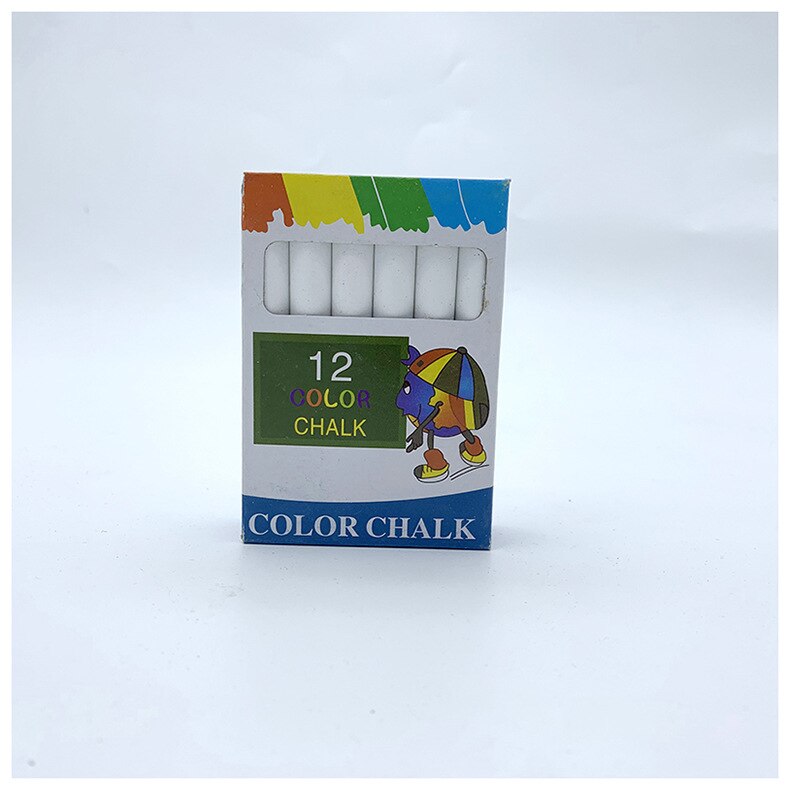 Dustless Teacher Colour Chalk Pen Drawing Chalks For Blackboard Stationary Office School Supplies 12 pcs/Lot: Default Title