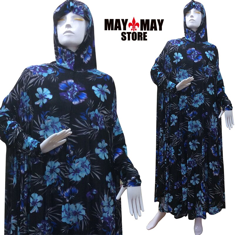 1 Piece Hijab Kaftan Loose Prayer Dress Islamic Prayer Clothes Muslim Female Long Abaya Saudi Arabia Dubai Ramadan high