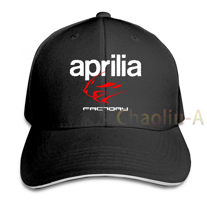 Aprilia Factory Motorbike Baseball cap men women Trucker Hats adjustable cap: 1-Black