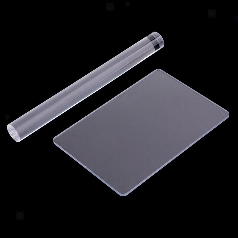 2 Pcs Solid Acryl Roller Rolling Pin Sculpey Polymer Clay Art Craft Accessoires: Default Title
