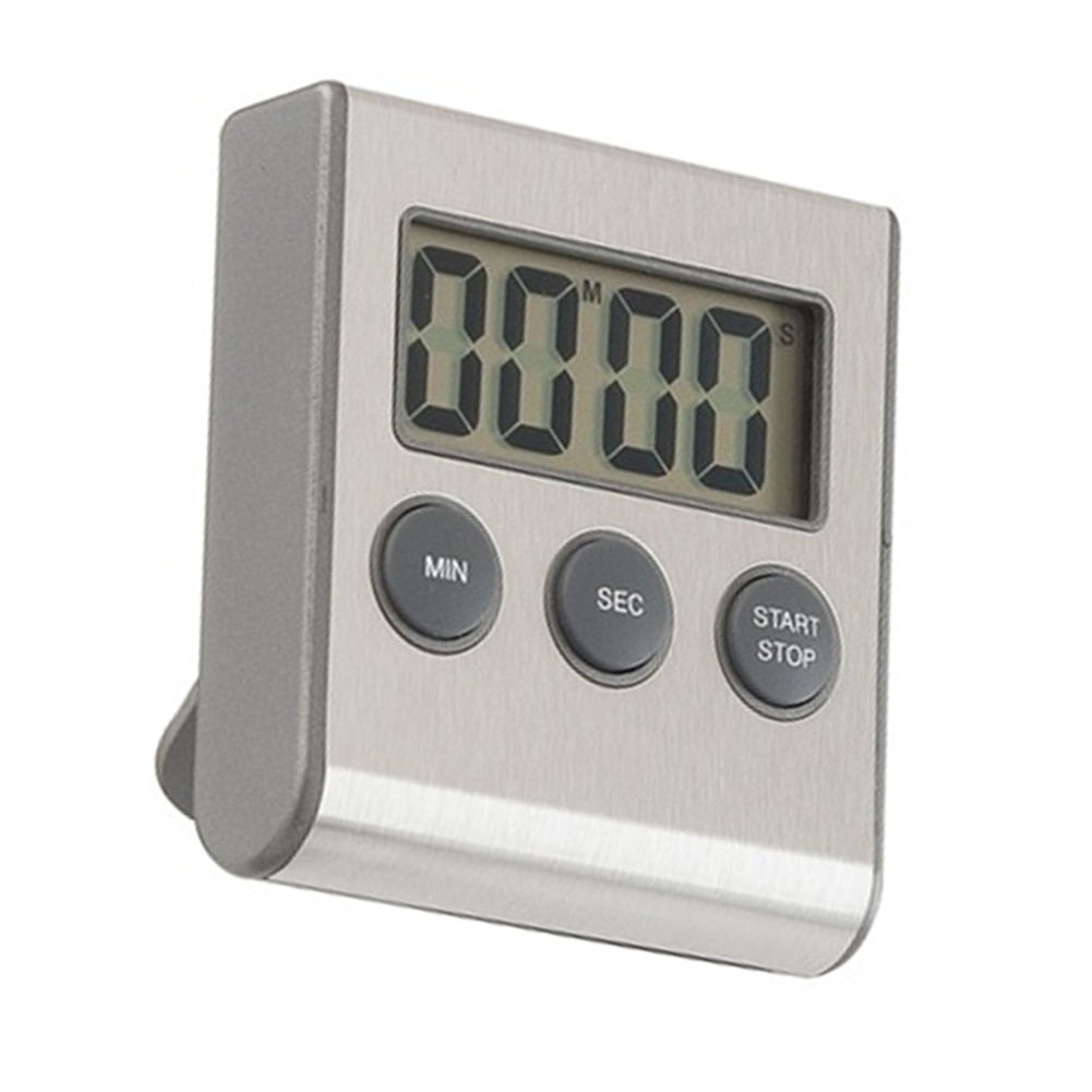 Digital Screen Kitchen Timer Large Display Digital Timer Square Cooking Count Up Countdown Alarm Clock Sleep Stopwatch Clock