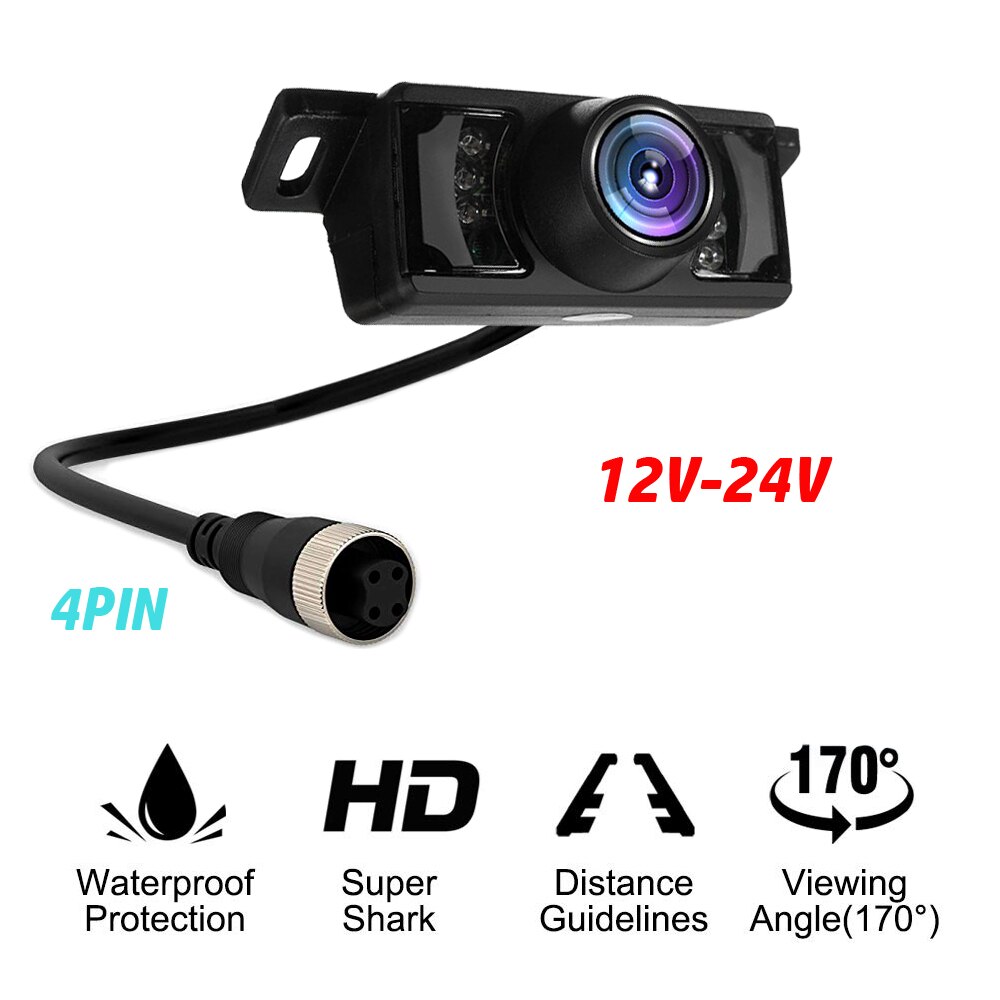 YuanTing-caméra de recul HD 8, étanche, avec Vision nocturne LED, caméra de recul, grand Angle, étanche, adapté pour voitures, écran sans fil 12V: C1060