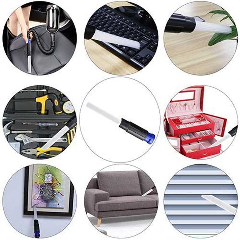 Universal Vacuum Attachments Brush Dust Daddy Cleaner Dirt Remover Home Vacuum Cleaning Brush For Air Vents Keyboards Tools