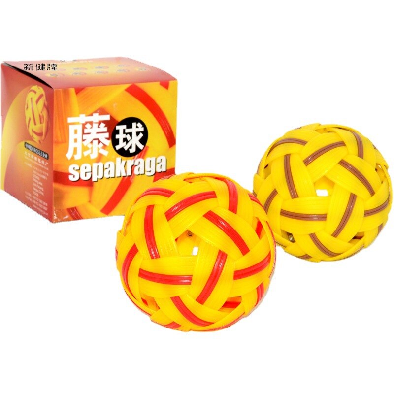 Sepak Takraw-pelota de plástico de competición , pelota deportiva de para playa y exteriores, pelota de caña, 41