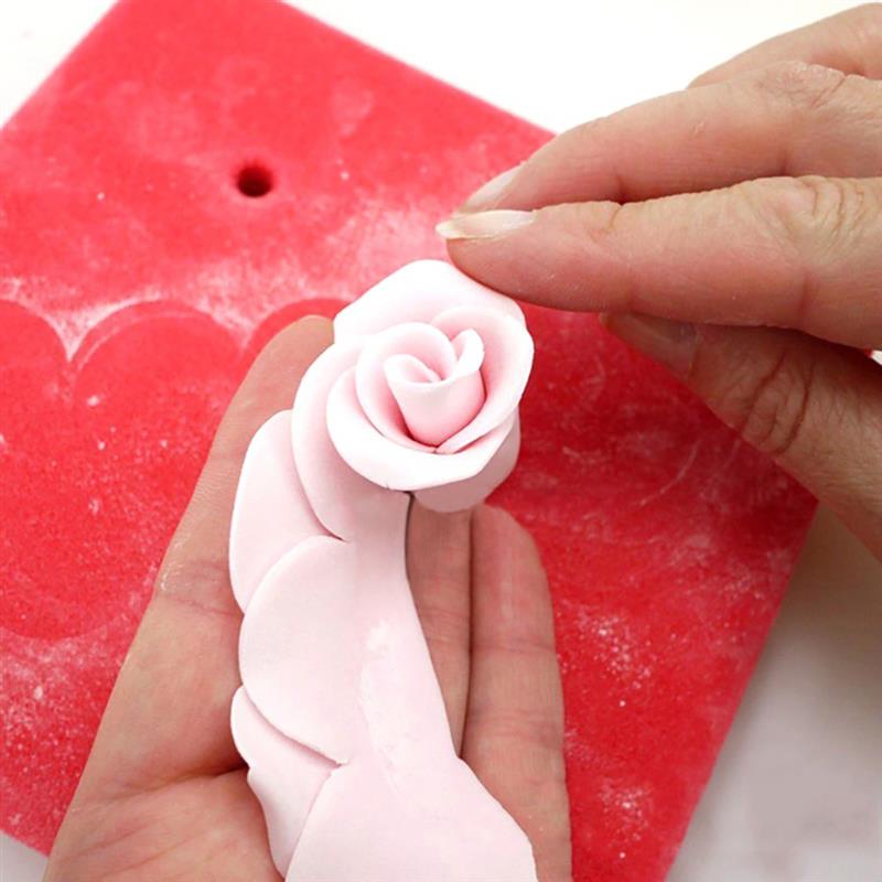 3 Stks/set 3D Rose Petal Flower Shaped Cutter Maker Elegante Cakevorm Fondant Cake Sugarcraft Decorating Mould Kichen Bakken Tool