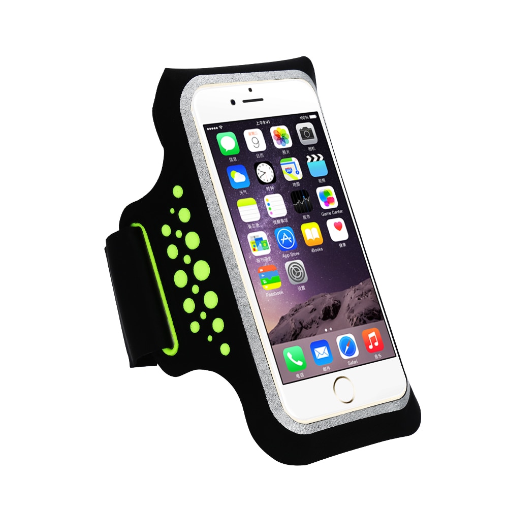 5.0 tommer sports løbebånd på hånden til iphone 11 pro  x 6 6s 7 8 vandtæt armbånd gym taske udendørs taske til samsung  s6 s7