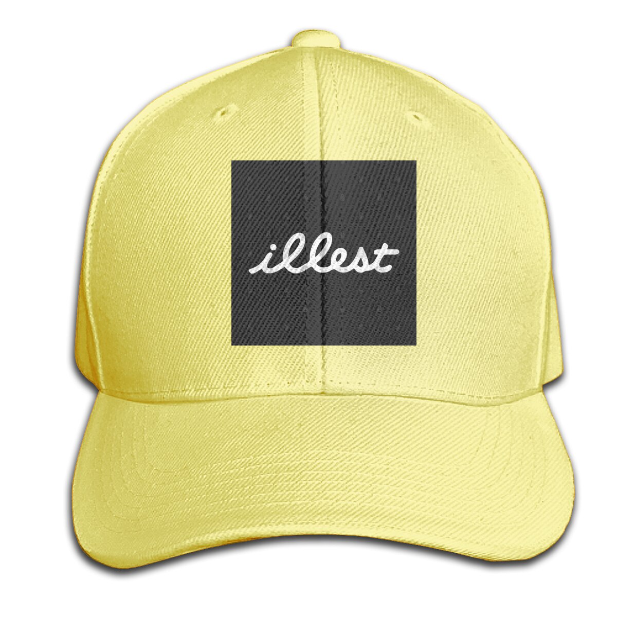 Illest - Illest Humor Muziek Crewneck Persoonlijkheid Plus Size Jeugd Straat Stijl Trend Goth Rap Tekst Hip Hop Cap Hoed: Yellow