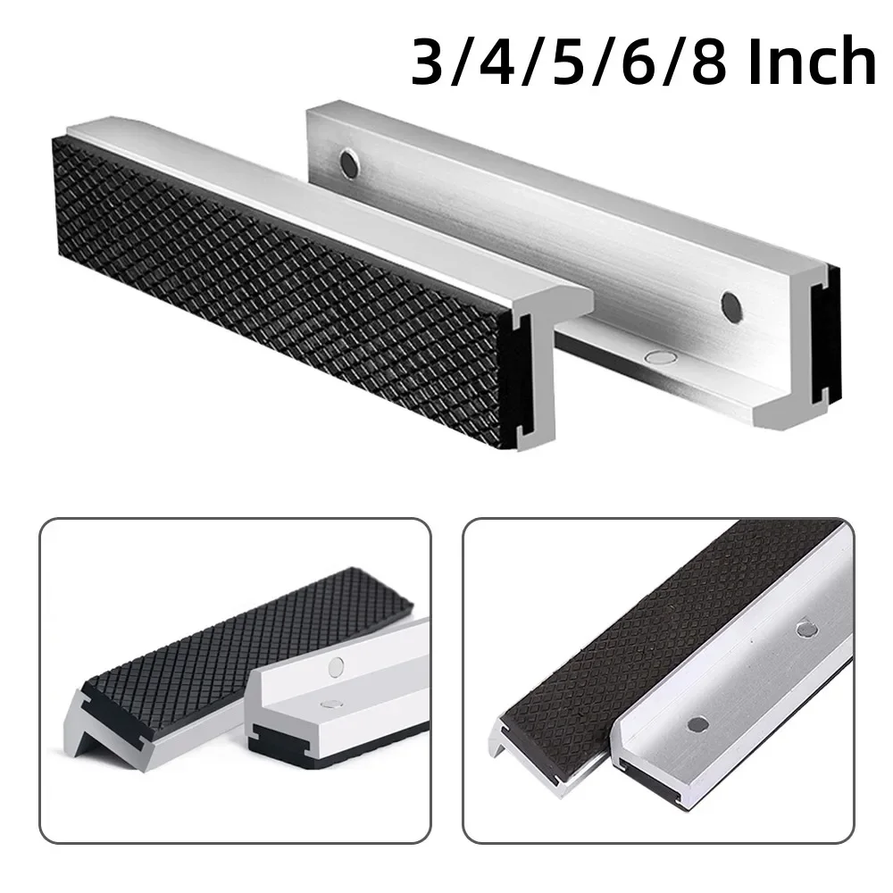 Mâchoires d'étau magnétiques puissantes, 2 pièces, housses de mâchoires souples universelles, protection polyvalente pour tout étau métallique