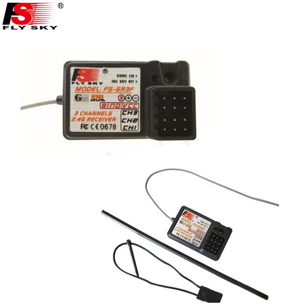 Receptor de control remoto Flysky FS-GR3F/FS-GR3E, 3CH, 2,4 Ghz, GT3B GR3C, actualización para FS GT3 GT2,