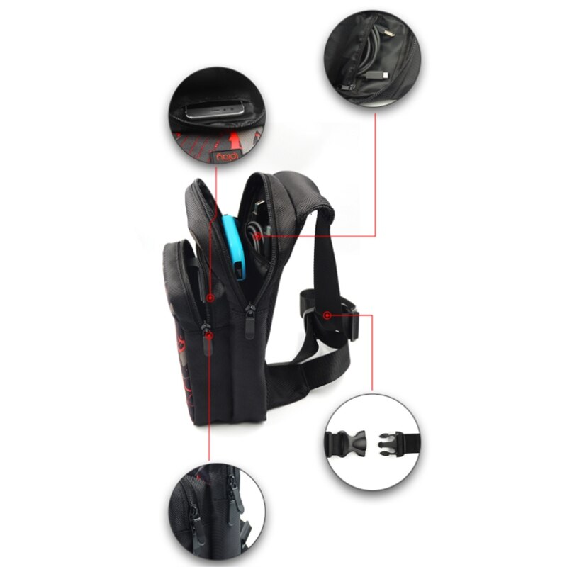 Portable Storage Shoulder Bag Travel Carrying Case for Nintendo Switch/Switch Lite Game Console Accessories