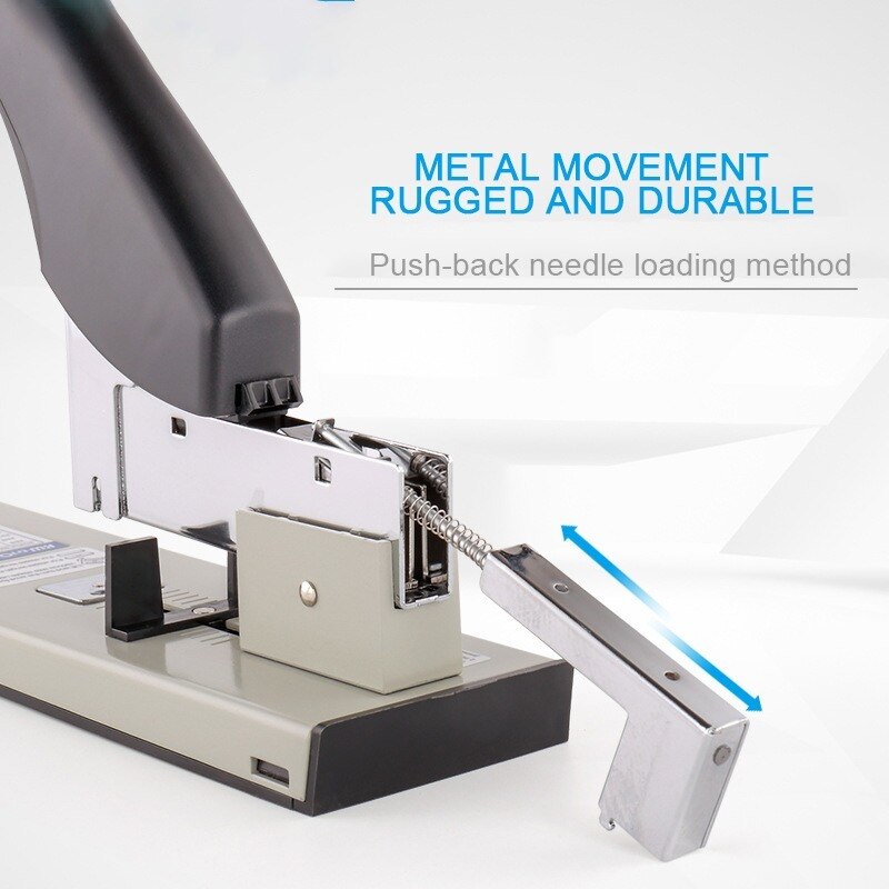 Heavy Type Duty Metal Stapler Bookbinding 100 Sheet Capacity Office Tools Fit Staples 23/6, 23/8, 23/10,23/13