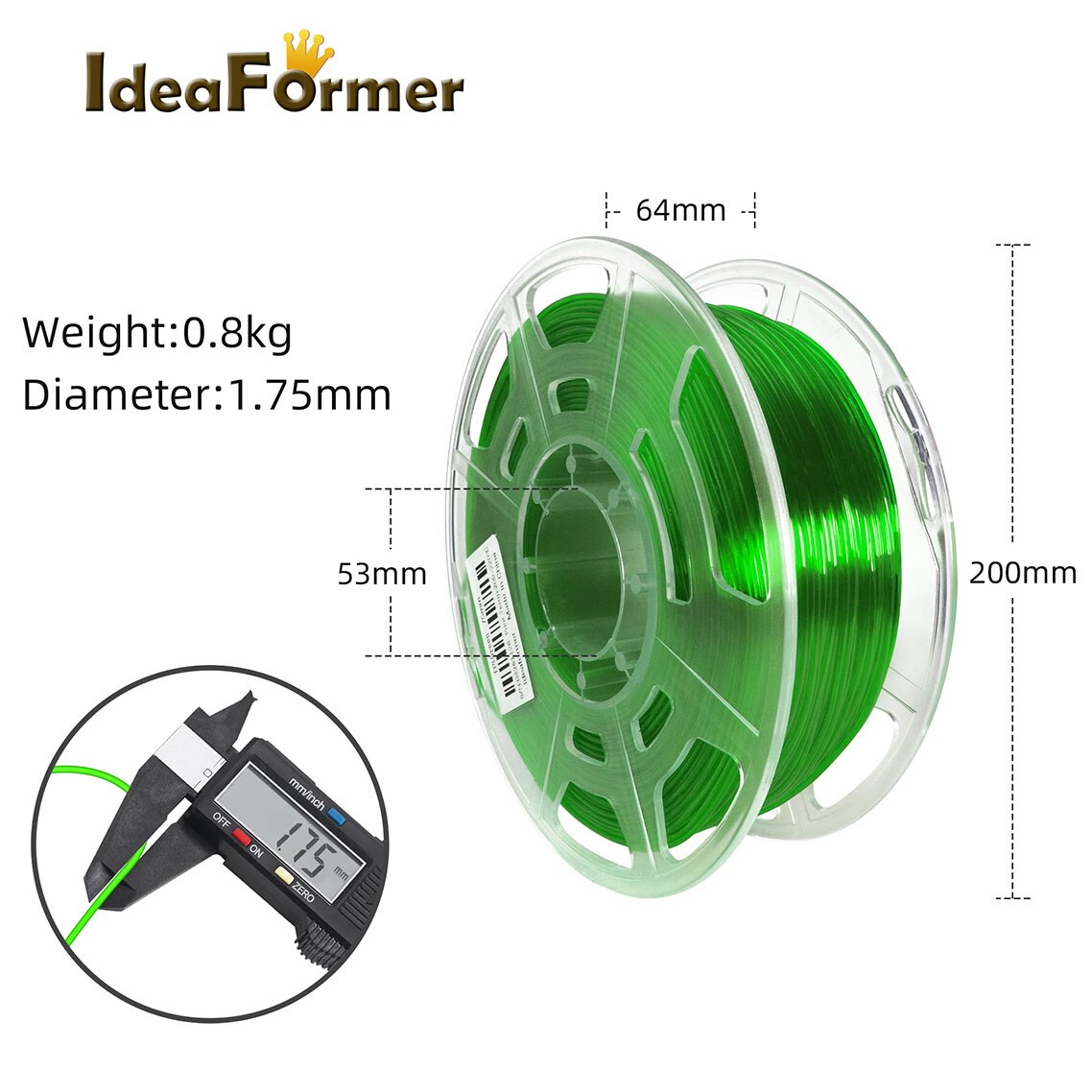 3D Printer Filament Pla + Zijde Pla Petg Hout Tpu 1Kg/2.2LBS 1.75 Mm Plastic Filament Verbruiksartikelen Geen bubble 3D Afdrukken Materiaal