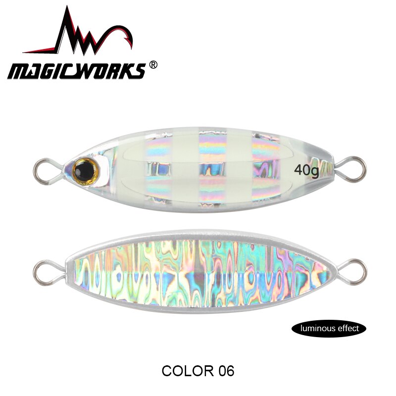 Señuelo de pesca con plantilla lenta ovalada, trabajo mágico, cuchara de 28g/40g/60g, aparejos de pesca con cebo Artificial de Metal para orilla de agua salada: 150 mm / Plata