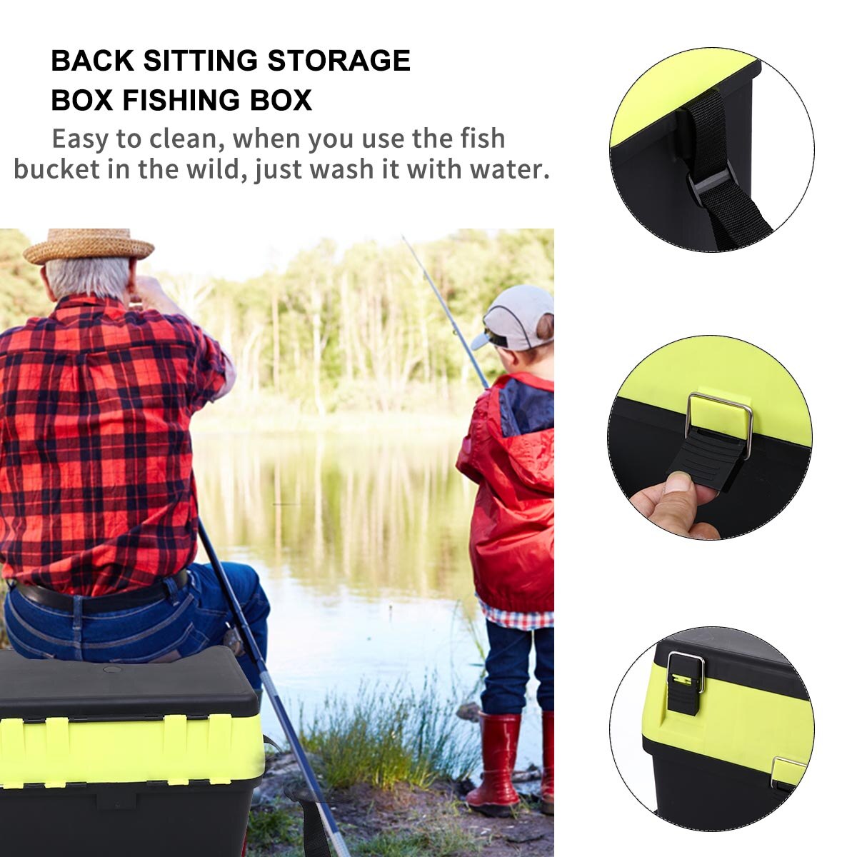 Sea Fishing Box Sea Fishing Seat Box Tackle Rig Box Can Sit Storage Fishing Box