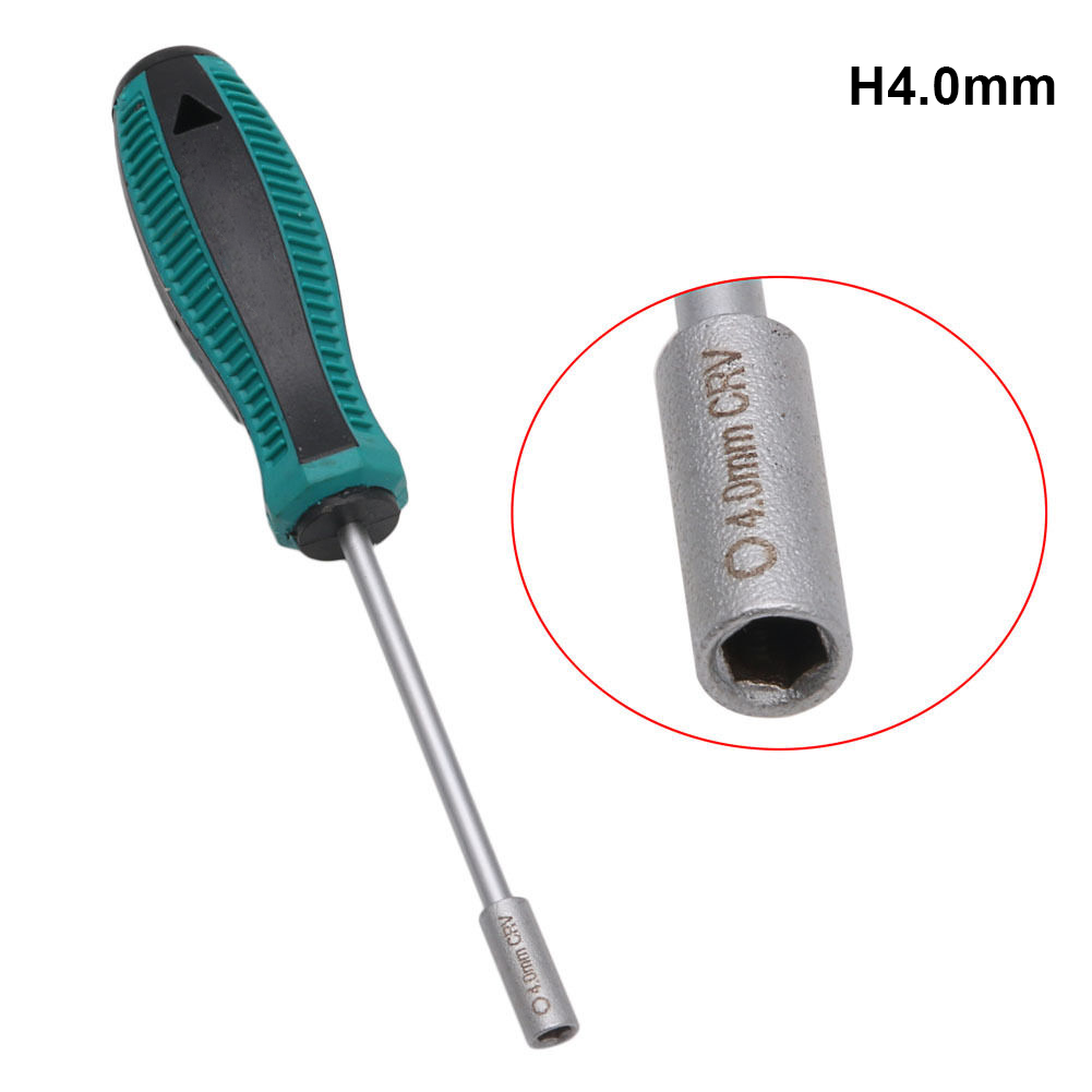 Hex Nut Key 3mm 4mm 5mm 6mm 7mm 8mm 13mm 14mm Metal Socket Driver Wrench Hexagon Screwdriver Nutdriver Hand Tools Bike Repair: H4.0MM