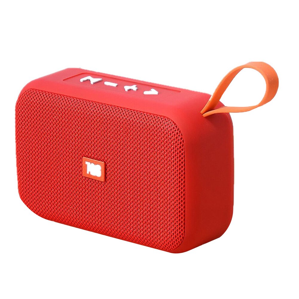 Portable Speaker Wireless Bluetooth Speakers Durable Outdoor Sports Subwoofer Music Player Support TF Card FM Radio Aux Input: red