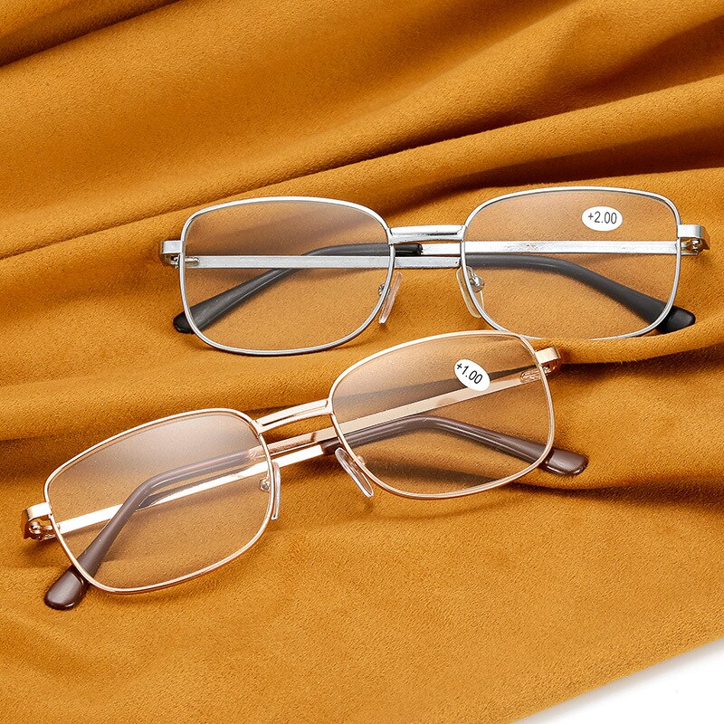 Classic Metal Read Glasses Women Optical Hyperopia Glasses Frame Men Presbyopia Reading Eyeglasses+1.0+1.5+2.0+2.5+3.0+3.5+4.0