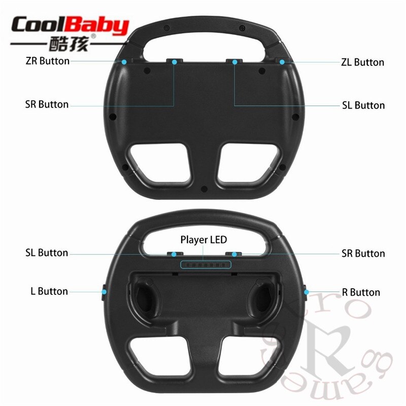 2 st för nintend switch wheel pc för switch ratt joy-con hjul för nintendo switch spel