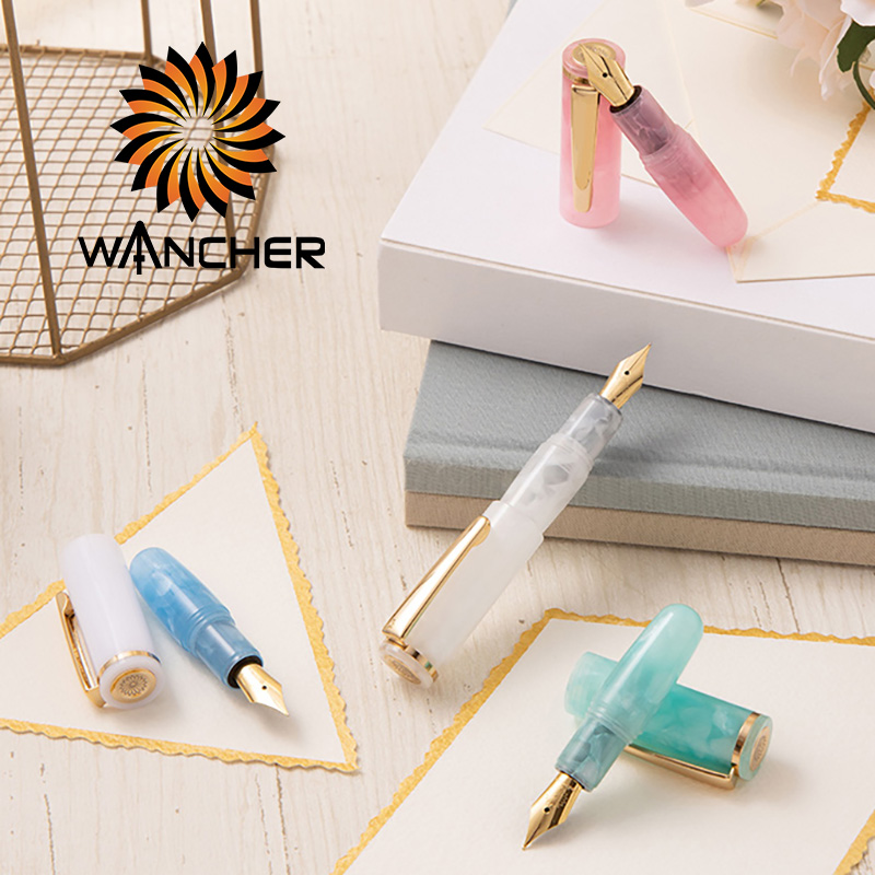 Mini pluma estilográfica, pequeña y Linda, se puede llenar con tinta para escribir.