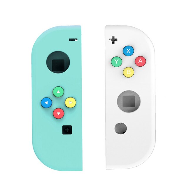 For Nintendo Switch NS Joy Con Replacement Housing Shell Cover Nintend Switch NX JoyCons Controller Joystick Housing Shell Case: L-Green R-White