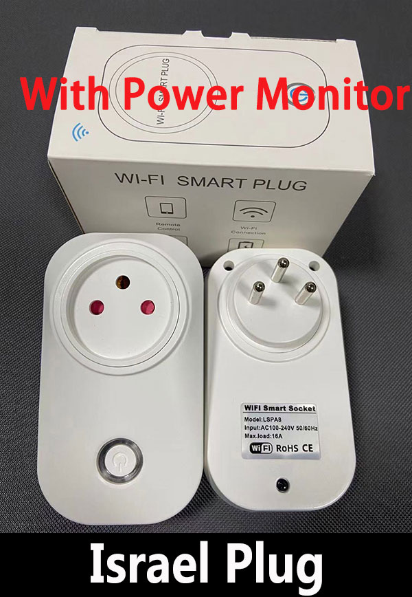 WiFi Clever Stecker 16A Israel Stecker Steckdose Tuya APP Clever Heimat Für Alexa Google Heimat Assistent Stimme Kontrolle zeitliche Koordinierung funktion: 2Stck / Typ 2