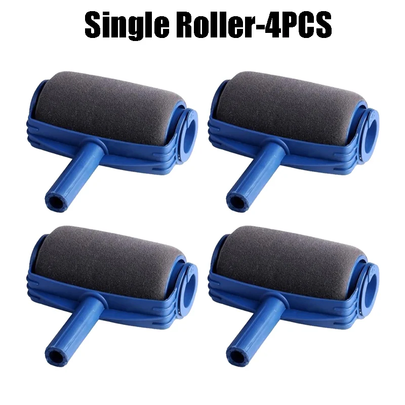 Rodillo de pintura PP y esponja, herramienta para bordes de pintura para paredes con mango ergonómico, pinceles de pintura prácticos para herramientas domésticas: Violeta grisáceo