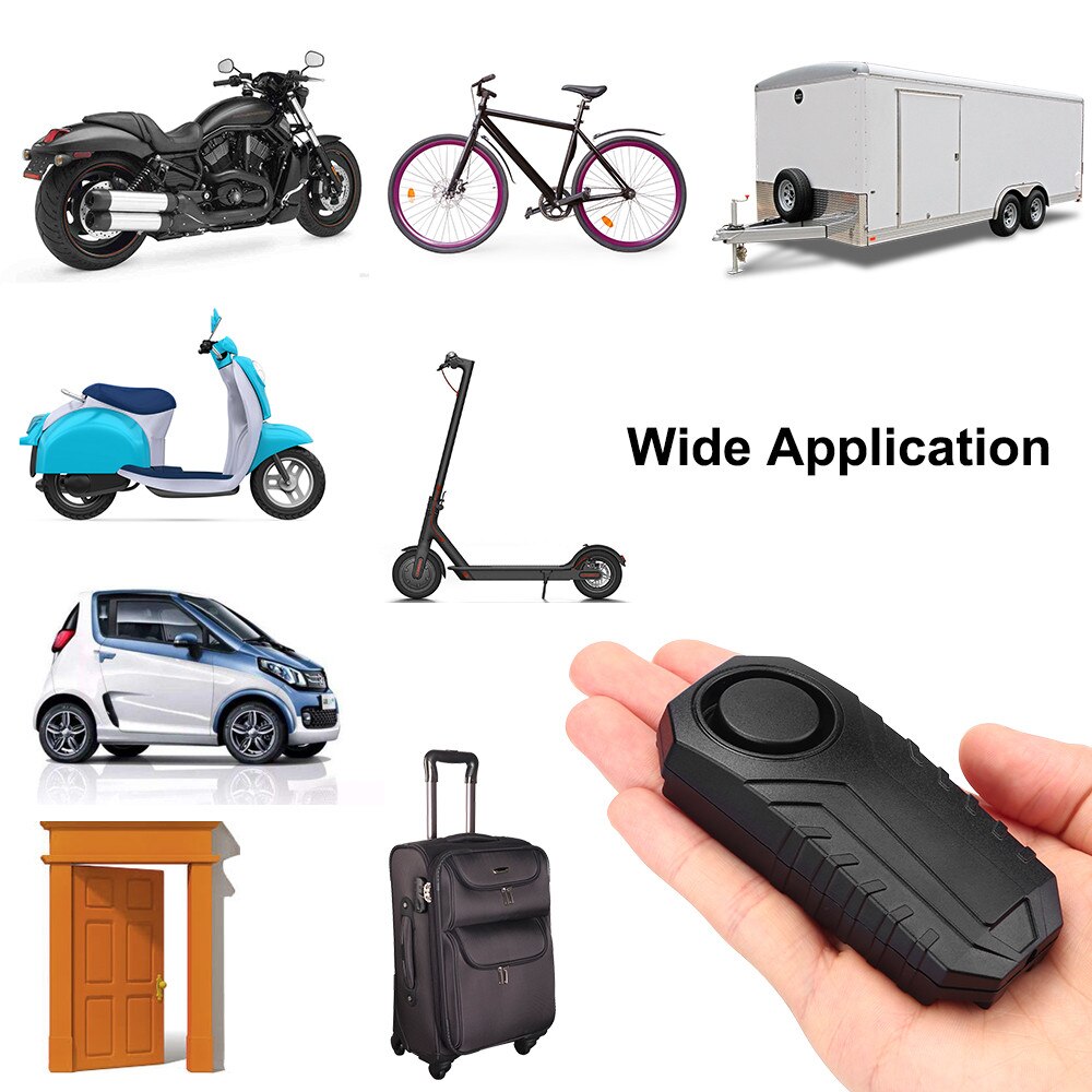 Elecpow Anti-Theft Vibration Bicycle Alarm Remote Control 113dB Loud Alarm Sensor Wireless Waterproof Bike Motorcycle Security