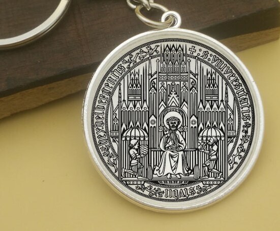 Europese Brittannië Engels Hoger University Wereldberoemde Universiteiten College Sleutelhanger Badge Souvenir Classic Wereld: Heidelberg