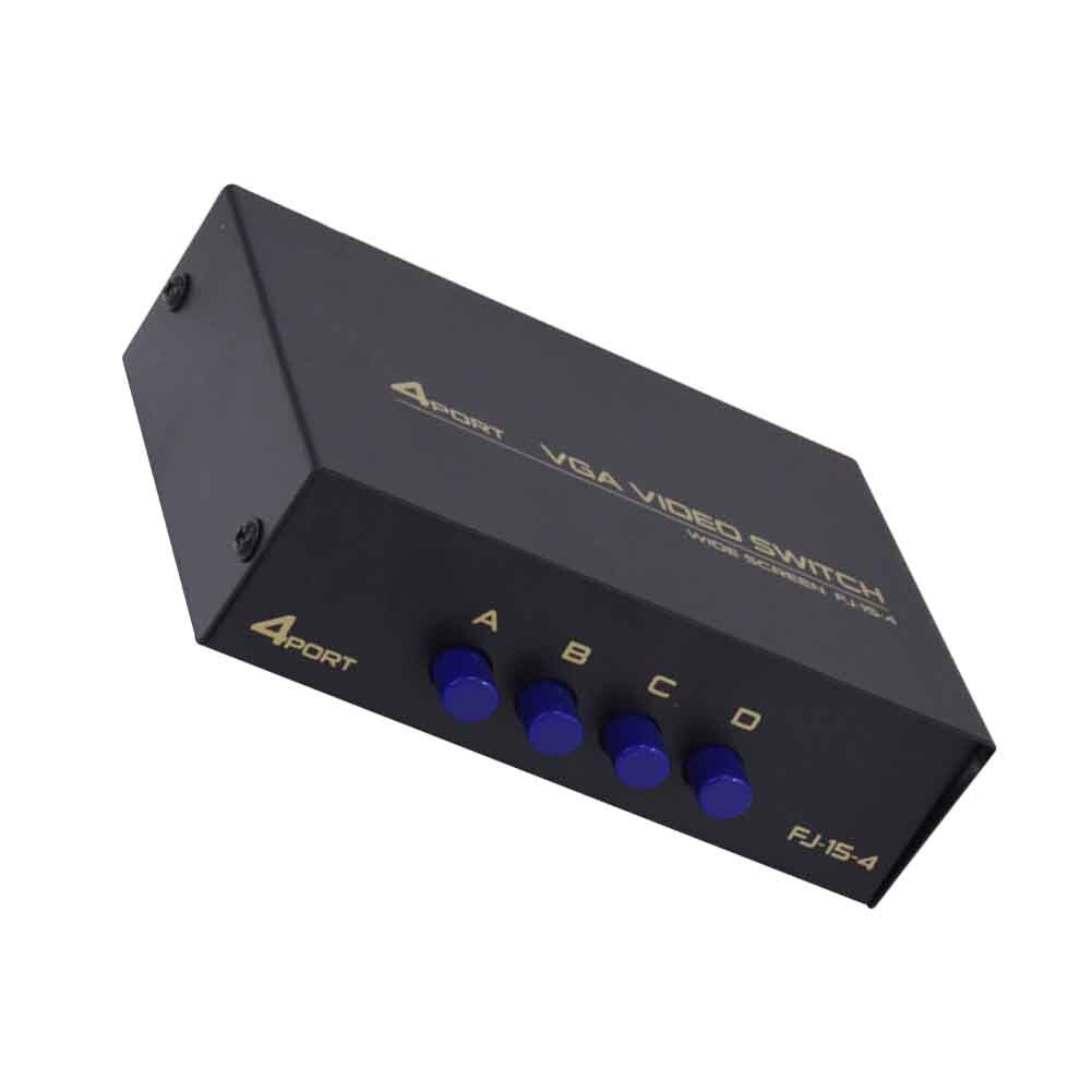 4 Ports USB 2.0 Selector Plug And Play Accessories Splitter Box for For Computer Displayport Hub Sharing KVM Switch VGA Stable