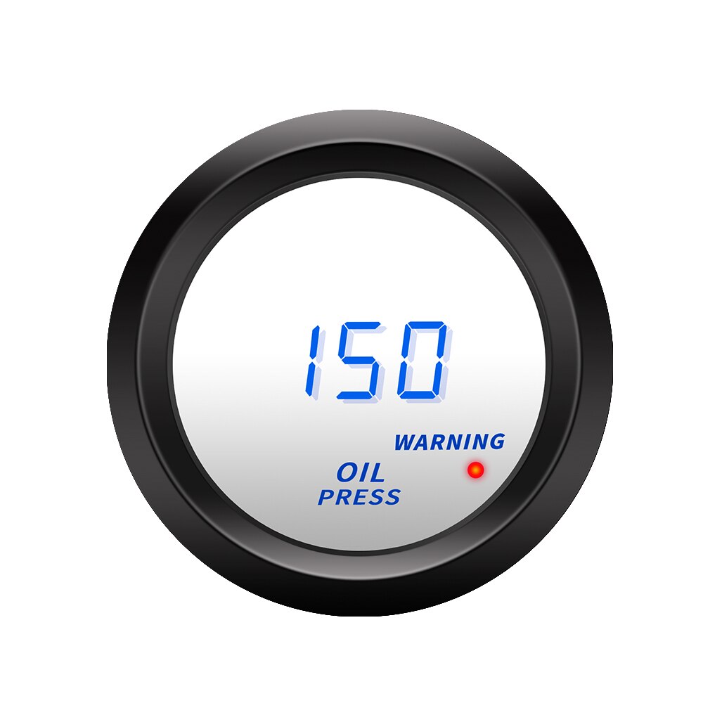 2 Inch 52 Mm Turbo Boost Gauge Vacuüm Druk Meter-30 ~ 30 Psi Bar Blauwe Led 12V water Temp Oliedruk Gaugetachometer Controller: oil pressure gauge