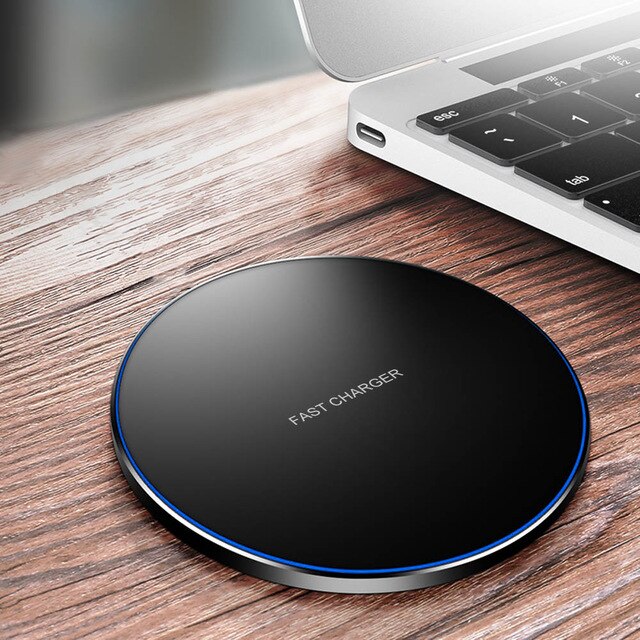FDGAO 15W Qi Station de chargeur sans fil pour Samsung S10 S9 Note 10 S10E iPhone 11 Pro X XS Max XR 10W chargeur à Induction rapide: Black
