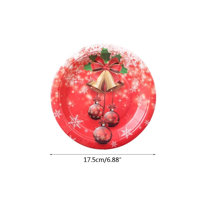 60 stücke sterben SchöNe Weihnachten dekorationen sterben geschirr sterben einweg schüssel sterben einweg tassen