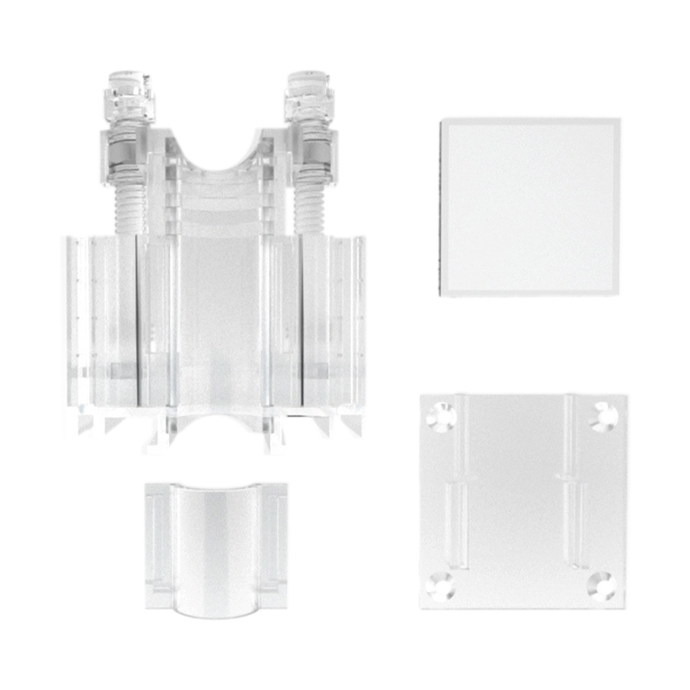Freshwater Fish Aquarium Tank Lily Pipe Fixture Universal Inflow Outflow ABS Fixing Aquatic Plants Easy Install DIY Tube Holder: Transparent