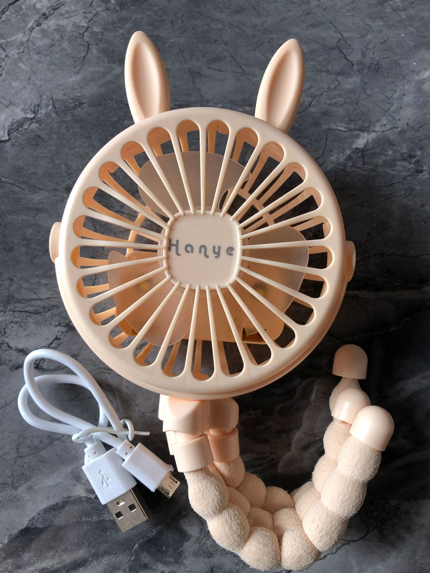 Stroller fan, stroller fan, portable outdoor fan, clip-on baby fan , 600 mah usb rechargeable handheld home electric fan, 3- speeds, summer: Gray