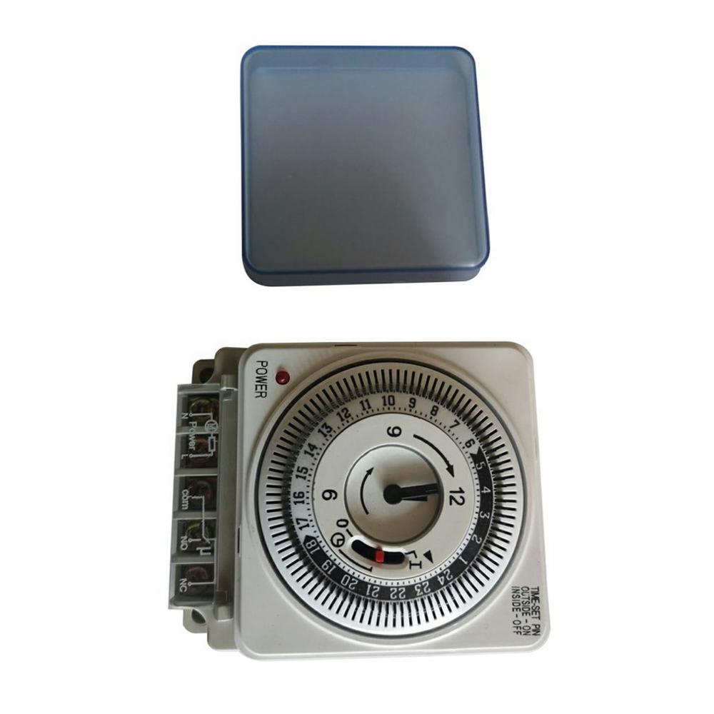 Temporizador mecánico, interruptor de tiempo de cableado Industrial, 230V, 50Hz, 16A, Panel de sincronización, pared, interruptor Industrial, suministros de cableado