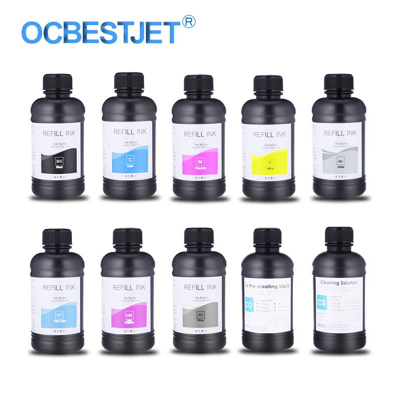 250ml/Bottle UV Ink Bottle For Epson L800 L805 L1800 R290 R300 1390 1400 1410 1430 1500W R3000 DX5 DX7 Universal UV Printer Ink