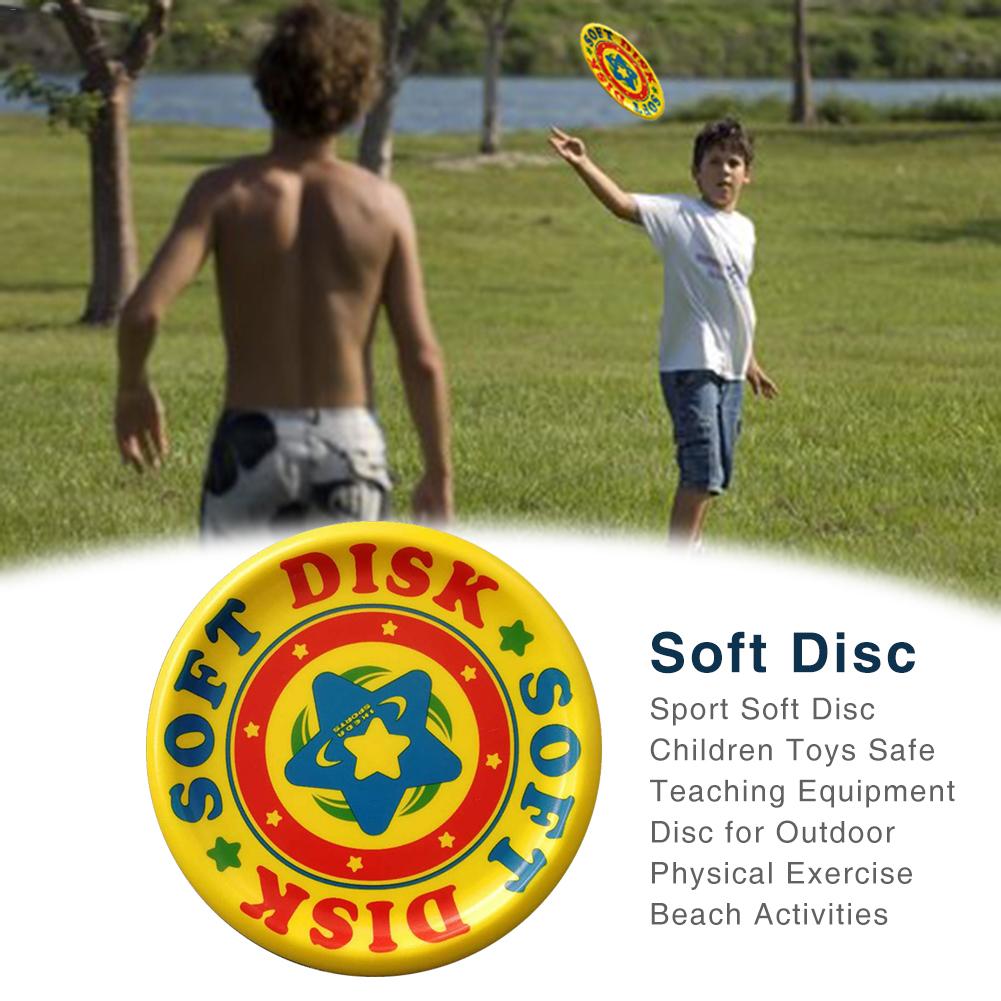 Sport myk flyvende disk myk flygende tallerken barneleker sikkerhet pu skummende flyvende disk utendørs strand flyvende disk underholdning leker