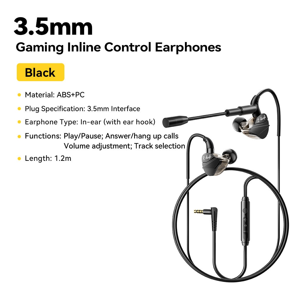 Essager juego auriculares con cable HIFI Bass in-ear USB tipo C 3,5mm con cable controlado con micrófono auriculares con reducción de ruido: Blanco