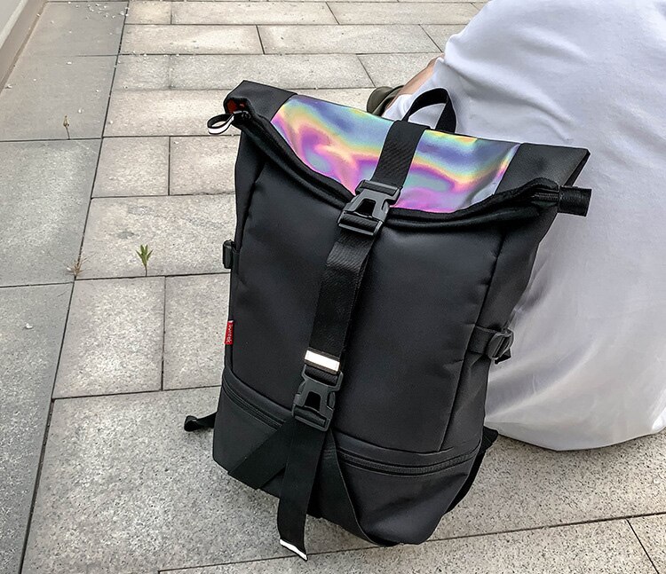 Multifunction Outdoor Men's Gym Bags Basketball Backpack School Bags Rugby Sports Hiking Bag Youth Soccer Bag: Style2 Black