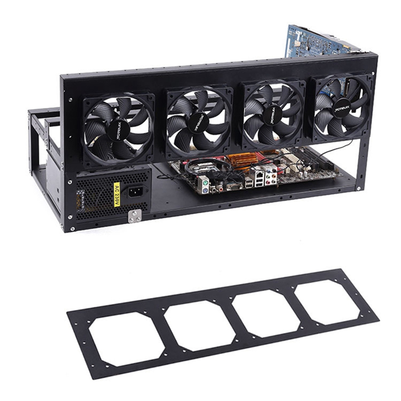 Open Lucht Miner 6 Gpu Mijnbouw Frame Rig Case Computer Eth Frame Rig Voor Bitcon Miner Kit Ongemonteerd Ethereum
