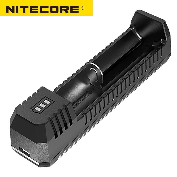 NITECORE UI1 Draagbare USB Li-Ion Batterij Oplader compatibel met 26650 21700 18650 16340 14500 batterij