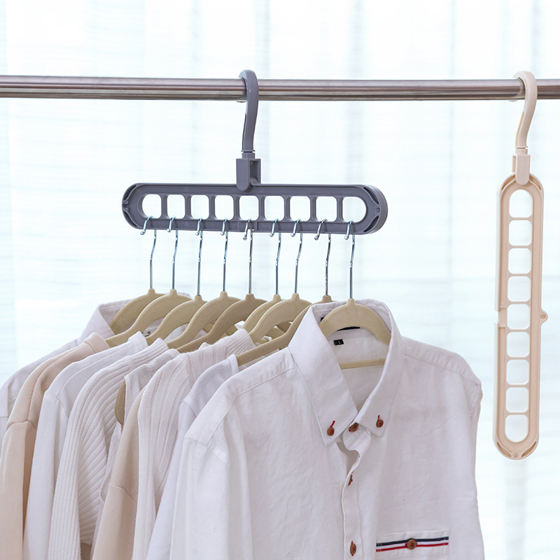 Multi-port Circle Clothes Hanger Clothes Drying Rack Multifunction Plastic Scarf Clothes Hangers Hangers Storage Racks