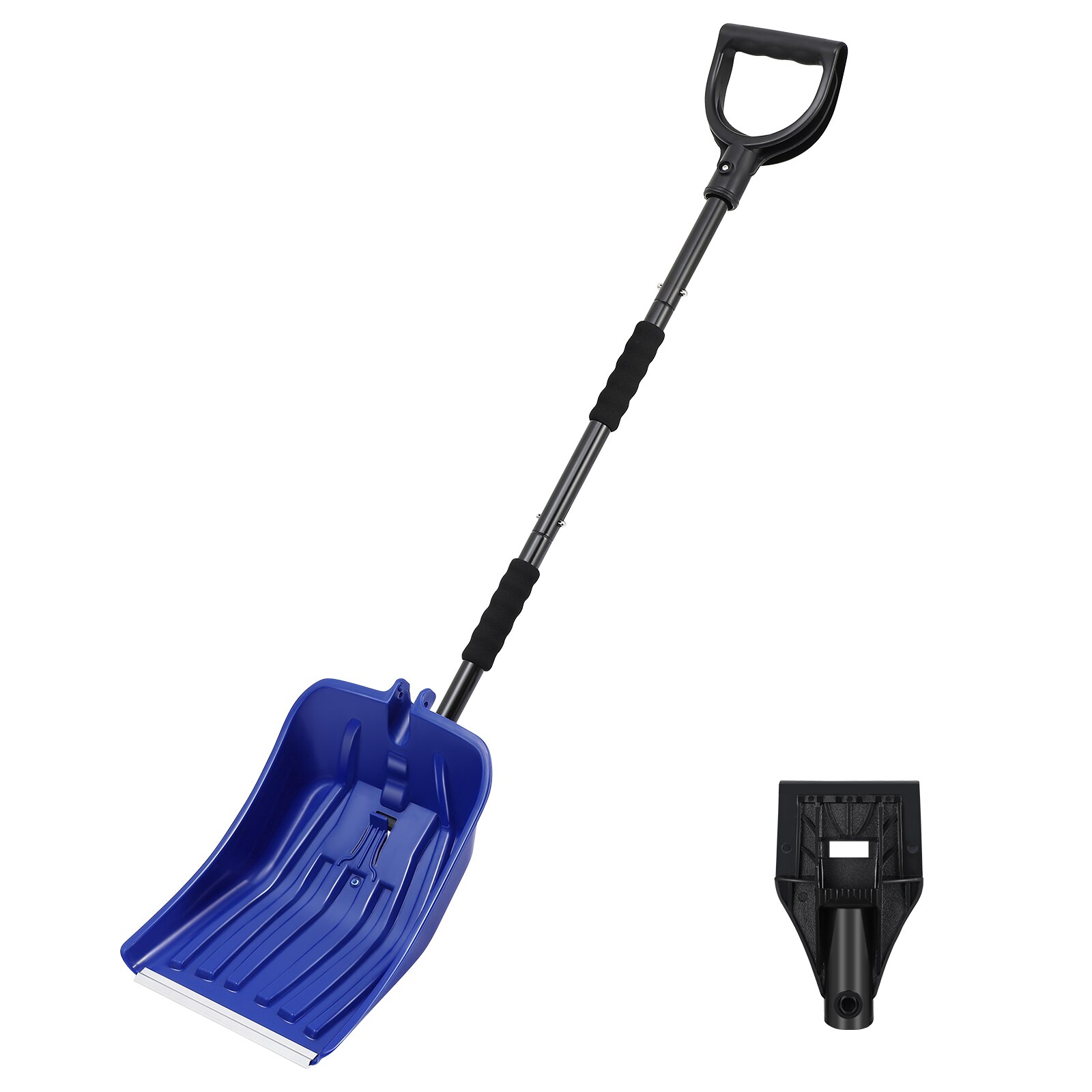 Snow Shovel Detachable Anti-Freeze Comfortable Ice Shovel Snow Scraper Snow Remover for Yard: Default Title