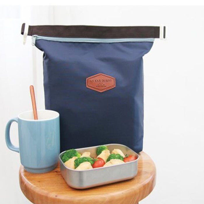 Bolsa de armazenamento de alimentos, bolsa portátil para almoço, sacola com isolamento, refrigerador, à prova d'água, bolsa de armazenamento de alimentos, estudante, escola, sacos de armazenamento #, venda imperdível l5